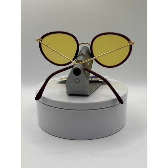 True Vintage Oversize Sunglasses NOS Round Style Yellow Lens Oleg Cassini #572 - Picture 7 of 9